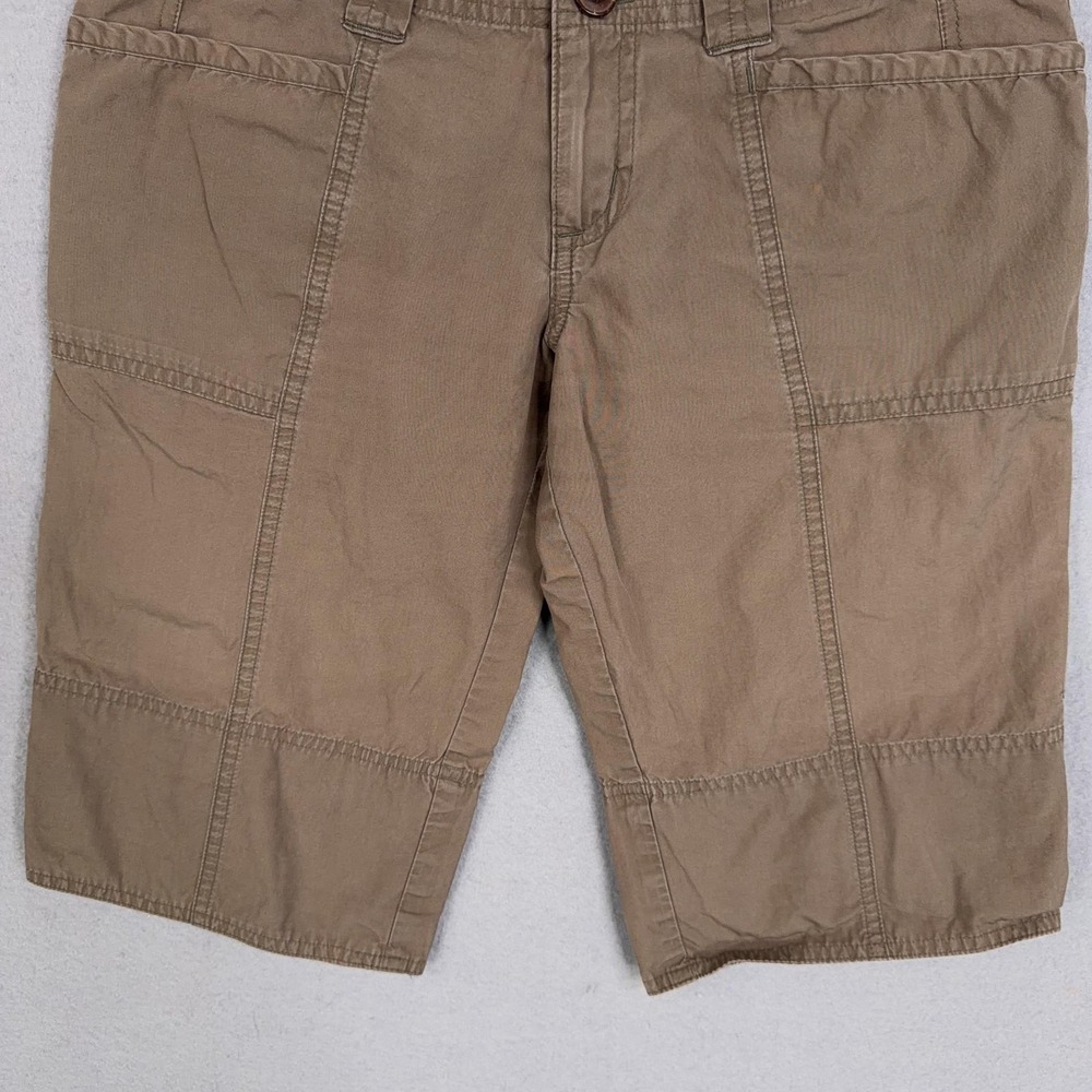 Patagonia Shorts Womens 0 Brown Organic Cotton Utility Hiking Bermuda Roll Tab - Picture 3 of 13